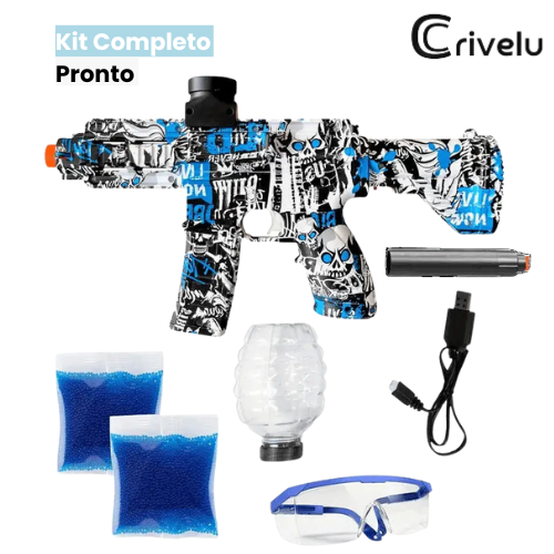 Arma de Gel Crivu + Óculos e 2000 bolinhas